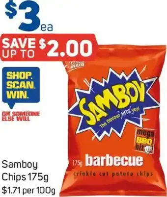 Foodland Samboy chips offer