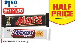Foodland Mars medium bars offer