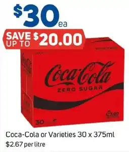 Foodland Coca-cola or varieties offer