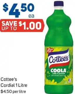 Foodland Cottee's cordial offer