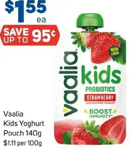 Foodland Vaalia kids yoghurt pouch offer