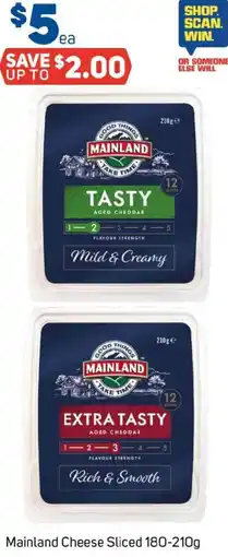 Foodland Mainland cheese sliced offer