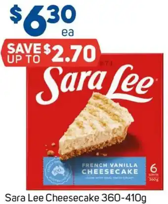 Foodland Sara lee cheesecake offer