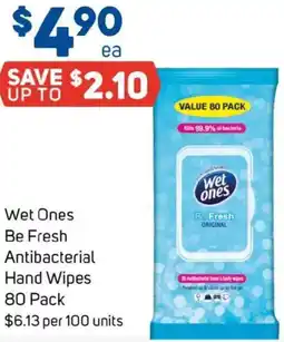 Foodland Wet ones be fresh antibacterial hand wipes offer