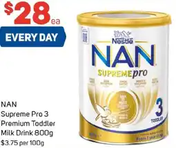 Foodland Nan supremepro premium toddler milk drink offer