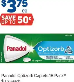 Foodland Panadol optizorb caplets offer