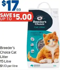 Foodland Breeder's choice cat litter offer