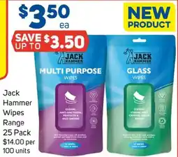 Foodland Jack hammer wipes range offer