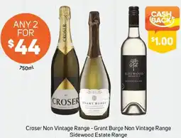 Foodland Croser non vintage range - grant burge non vintage range sidewood estate range offer