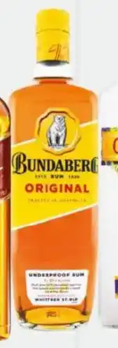 Foodland Bundaberg original rum underproof offer