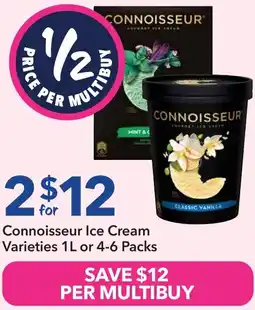 Ritchies Connoisseur ice cream varieties offer