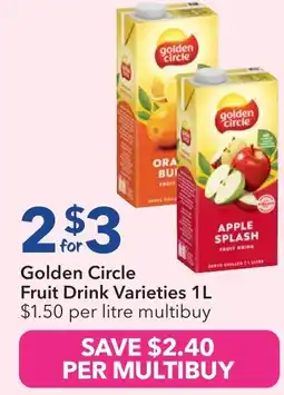 Ritchies Golden circle fruit drink offer