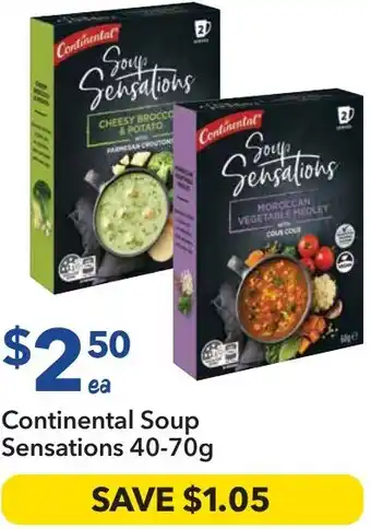 Ritchies Continental soup sensations offer