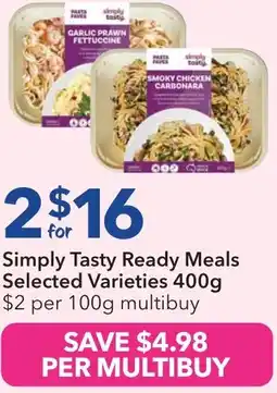 Ritchies Simply tasty ready meals offer