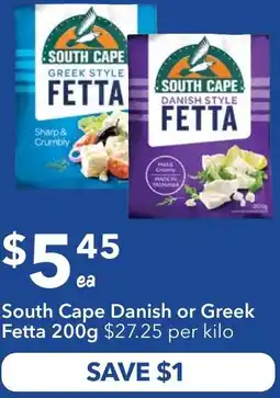 Ritchies South cape danish or greek fetta offer