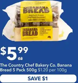 Ritchies The country chef bakery co. banana bread offer