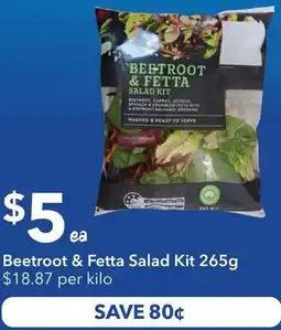 Ritchies Beetroot & fetta salad kit offer