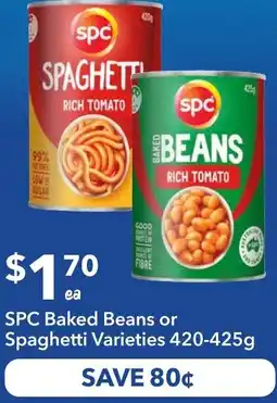 Ritchies Spc baked beans or spaghetti offer