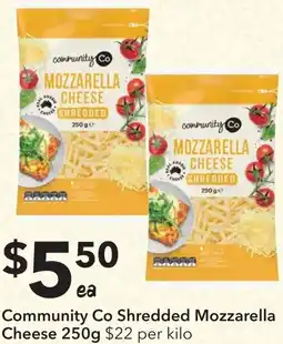 Ritchies Community co shredded mozzarella cheese offer