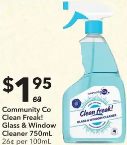 Ritchies Community co clean freak! glass & window cleaner offer