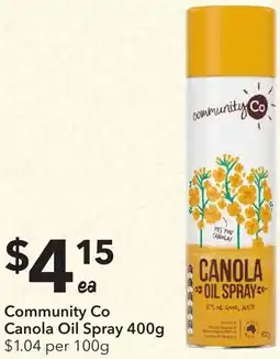Ritchies Community co canola oil spray offer