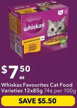 Ritchies Whiskas favourites cat food offer