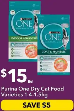 Ritchies Purina one dry cat food offer
