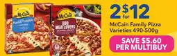 Ritchies Mccain family pizza offer