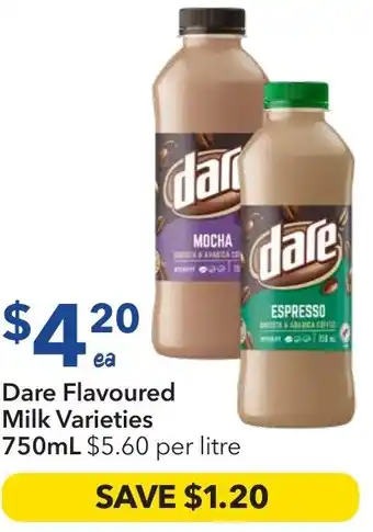 Ritchies Dare flavoured milk offer