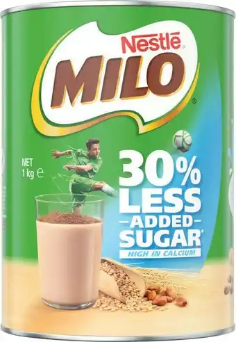 Coles Nestlé Milo 30% Less Sugar 1kg offer