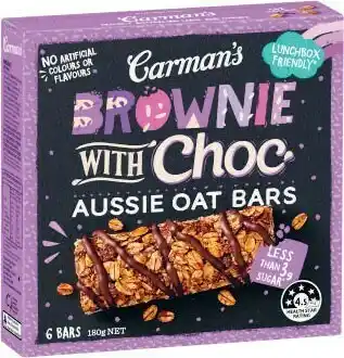 Coles Carman’s Aussie Oat Muesli Bars 180g offer