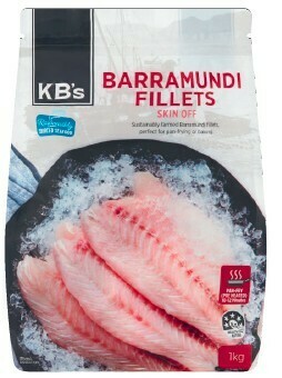 Coles KB’s Frozen Barramundi Fillet 1kg offer