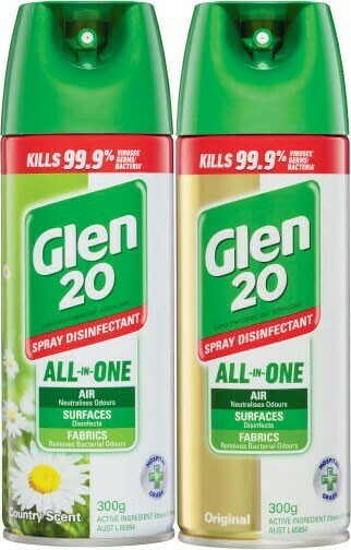 Coles Glen 20 Disinfectant Spray 300g offer