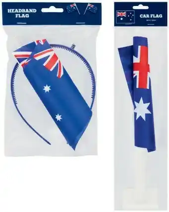 Coles Australia Day Car Flag or Flag Headband offer