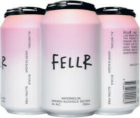 Coles Fellr Watermelon Brewed Alcoholic Seltzer Cans 4x330mL offer