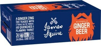 Coles James Squire Ginger Beer Cans 24x330mL offer