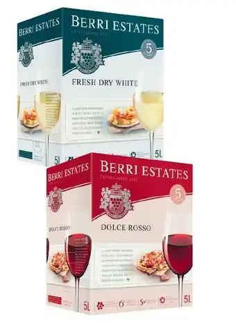 Coles Berri Cask Varieties 5 Litres offer