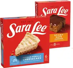 IGA Sara Lee Cheesecake 360‑425g or Pudding 475g Selected Varieties offer