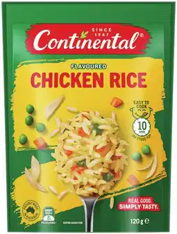 IGA Continental Flavoured Rice 115-125g or Pasta & Sauce 80g Selected Varieties offer