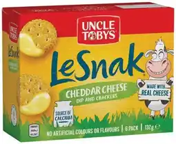 IGA Uncle Tobys Muesli Bars 5-6 Pack or Le Snak 6 Pack Selected Varieties offer