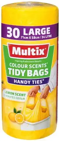 IGA Multix Colour Scents Handy Ties Tidy Bags Large Selected Varieties offer