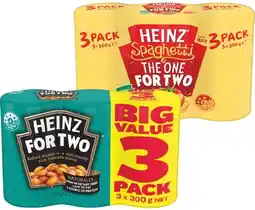 IGA Heinz Beanz or Spaghetti 3x300g Selected Varieties offer