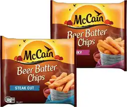 IGA McCain Beer Batter Chips or Wedges 750g Selected Varieties offer