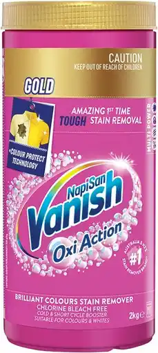 IGA Vanish NapiSan Gold Oxi Action Selected Varieties offer