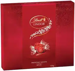 IGA Lindt Lindor Chocolate Gift Box 147‑150g Selected Varieties offer