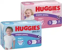 IGA Huggies Nappy Pants 24‑36 Pack Selected Varieties offer