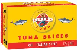 IGA Sirena Tuna Slices Selected Varieties offer