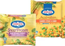 IGA Birds Eye Snap Frozen Vegetables Selected Varieties offer
