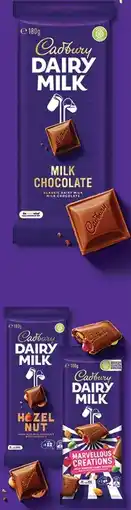 IGA Cadbury Chocolate Block 150‑190g Selected Varieties offer