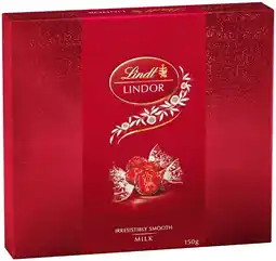IGA Lindt Lindor Chocolate Gift Box 147‑150g Selected Varieties offer